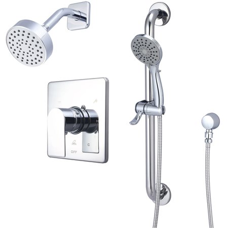 OLYMPIA Single Handle Shower Trim Set W/Handheld in Chrome TD-23912-ADA